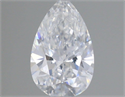 Diamante Natural 0.25 quilates, De pera , Color D, claridad VS1 y certificado GIA