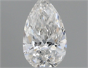 Natural Diamond 0.25 Carats, Pear with  Cut, F Color, VVS2 Clarity and Certified by GIA