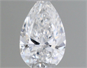 Natural Diamond 0.20 Carats, Pear with  Cut, D Color, SI1 Clarity and Certified by GIA