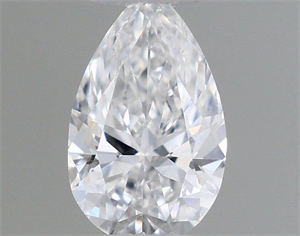 Picture of Natural Diamond 0.20 Carats, Pear with  Cut, D Color, SI1 Clarity and Certified by GIA