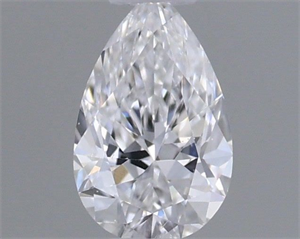 Picture of Natural Diamond 0.18 Carats, Pear with  Cut, D Color, SI2 Clarity and Certified by GIA