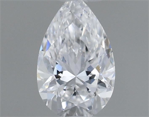 Picture of Natural Diamond 0.18 Carats, Pear with  Cut, D Color, SI1 Clarity and Certified by GIA