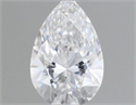 Natural Diamond 0.18 Carats, Pear with  Cut, D Color, VS2 Clarity and Certified by GIA
