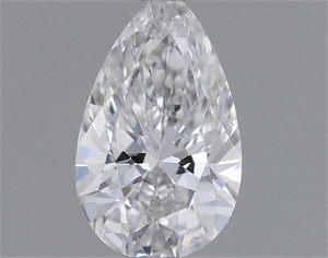 Picture of Natural Diamond 0.19 Carats, Pear with  Cut, D Color, SI1 Clarity and Certified by GIA