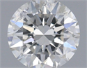 Natural Diamond 0.40 Carats, Round with Excellent Cut, H Color, I1 Clarity and Certified by IGI