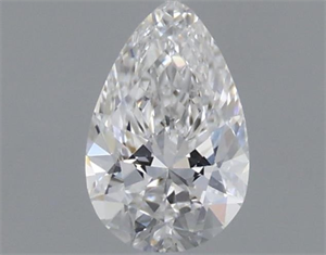 Picture of Natural Diamond 0.19 Carats, Pear with  Cut, E Color, VS2 Clarity and Certified by GIA
