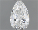 Natural Diamond 0.18 Carats, Pear with  Cut, F Color, VS1 Clarity and Certified by GIA