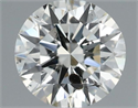Natural Diamond 0.70 Carats, Round with Excellent Cut, I Color, I1 Clarity and Certified by IGI