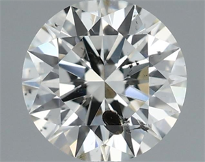 Picture of Natural Diamond 0.70 Carats, Round with Excellent Cut, I Color, I1 Clarity and Certified by IGI