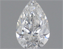 Natural Diamond 0.18 Carats, Pear with  Cut, F Color, SI1 Clarity and Certified by GIA