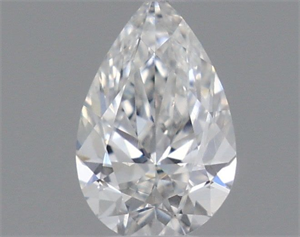 Foto Diamante Natural 0.18 quilates, De pera , Color F, claridad SI1 y certificado GIA de