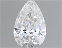 Natural Diamond 0.18 Carats, Pear with  Cut, E Color, SI1 Clarity and Certified by GIA