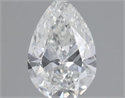 Natural Diamond 0.18 Carats, Pear with  Cut, H Color, VS1 Clarity and Certified by GIA
