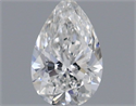 Natural Diamond 0.19 Carats, Pear with  Cut, F Color, VVS2 Clarity and Certified by GIA