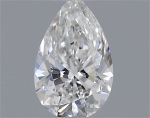 Picture of Natural Diamond 0.19 Carats, Pear with  Cut, F Color, VVS2 Clarity and Certified by GIA