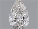 Natural Diamond 0.19 Carats, Pear with  Cut, H Color, VVS2 Clarity and Certified by GIA