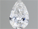 Natural Diamond 0.18 Carats, Pear with  Cut, E Color, SI2 Clarity and Certified by GIA
