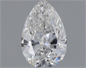 Diamante Natural 0.18 quilates, De pera , Color E, claridad VS2 y certificado GIA