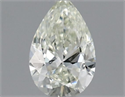 Diamante Natural 0.21 quilates, De pera , Color J, claridad VVS2 y certificado GIA