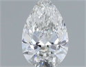 Diamante Natural 0.18 quilates, De pera , Color F, claridad VS1 y certificado GIA