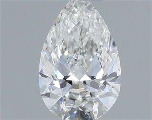 Foto Diamante Natural 0.18 quilates, De pera , Color F, claridad VS1 y certificado GIA de