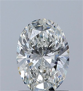 Picture of Natural Diamond 0.90 Carats, Oval with  Cut, H Color, SI1 Clarity and Certified by GIA
