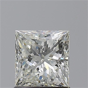 Picture of Natural Diamond 1.00 Carats, Princess with  Cut, K Color, SI2 Clarity and Certified by GIA