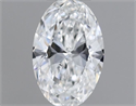 Natural Diamond 0.19 Carats, Oval with  Cut, E Color, VS2 Clarity and Certified by GIA