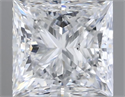Natural Diamond 0.80 Carats, Princess with  Cut, D Color, SI2 Clarity and Certified by GIA
