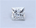 Natural Diamond 1.07 Carats, Princess with  Cut, H Color, SI2 Clarity and Certified by GIA