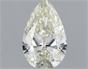 Natural Diamond 0.57 Carats, Pear with  Cut, J Color, VS2 Clarity and Certified by IGI
