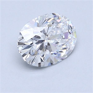 Picture of Natural Diamond 1.10 Carats, Oval with  Cut, D Color, IF Clarity and Certified by GIA