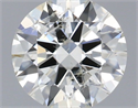 Natural Diamond 0.40 Carats, Round with Excellent Cut, I Color, I1 Clarity and Certified by IGI