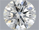 Natural Diamond 0.40 Carats, Round with Excellent Cut, I Color, I1 Clarity and Certified by IGI