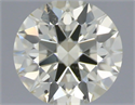 Natural Diamond 0.40 Carats, Round with Excellent Cut, L Color, SI1 Clarity and Certified by IGI