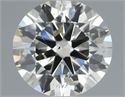 Diamante Natural 0.72 quilates, Redondo , Color K, claridad SI2 y certificado IGI