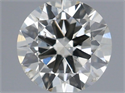 Natural Diamond 0.40 Carats, Round with Excellent Cut, K Color, SI1 Clarity and Certified by IGI