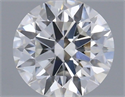 Natural Diamond 0.55 Carats, Round with Excellent Cut, F Color, VS2 Clarity and Certified by GIA