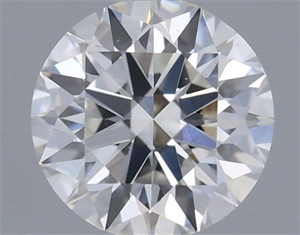 Picture of Natural Diamond 0.55 Carats, Round with Excellent Cut, F Color, VS2 Clarity and Certified by GIA