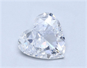 Natural Diamond 2.01 Carats, Heart with  Cut, D Color, SI1 Clarity and Certified by GIA