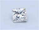 Natural Diamond 1.01 Carats, Princess with  Cut, F Color, SI2 Clarity and Certified by GIA