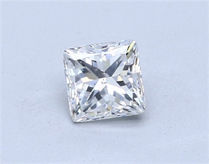 Picture of Natural Diamond 1.01 Carats, Princess with  Cut, F Color, SI2 Clarity and Certified by GIA