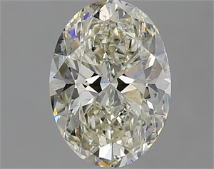 Foto Diamante Natural 1.21 quilates, Ovalado , Color K, claridad SI1 y certificado GIA de