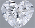 Natural Diamond 0.40 Carats, Heart with  Cut, D Color, VVS2 Clarity and Certified by GIA