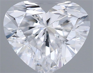 Picture of Natural Diamond 0.40 Carats, Heart with  Cut, D Color, VVS2 Clarity and Certified by GIA
