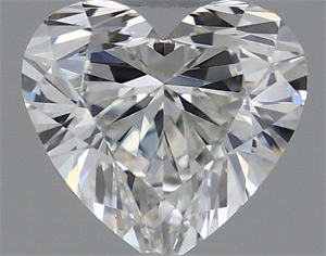 Picture of Natural Diamond 0.40 Carats, Heart with  Cut, H Color, VS2 Clarity and Certified by GIA