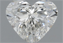 Natural Diamond 0.38 Carats, Heart with  Cut, H Color, VVS2 Clarity and Certified by GIA