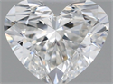 Natural Diamond 0.41 Carats, Heart with  Cut, G Color, VVS2 Clarity and Certified by GIA