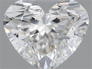 Picture of Natural Diamond 0.41 Carats, Heart with  Cut, G Color, VVS2 Clarity and Certified by GIA