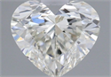 Natural Diamond 0.43 Carats, Heart with  Cut, J Color, VVS1 Clarity and Certified by GIA